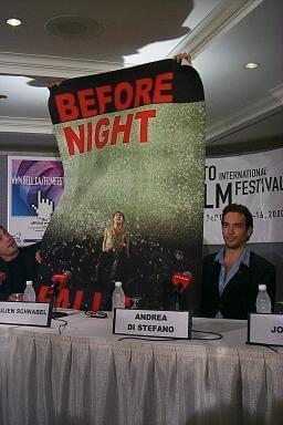 Javier Bardem and Andrea Di Stefano | Before Night Falls press conference | 25th Toronto International Film Festival