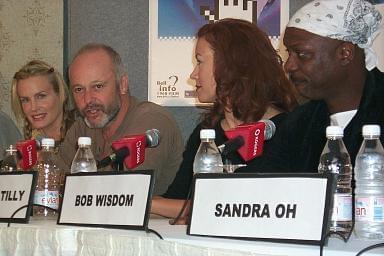 Daryl Hannah, Michael Radford, Jennifer Tilly and Robert Wisdom | Dancing | Blue Iguana press conference | 25th Toronto International Film Festival