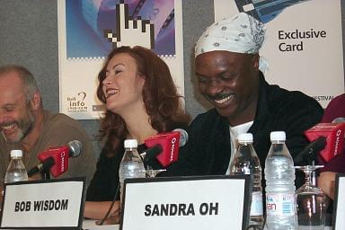 Michael Radford, Jennifer Tilly and Robert Wisdom | Dancing | Blue Iguana press conference | 25th Toronto International Film Festival