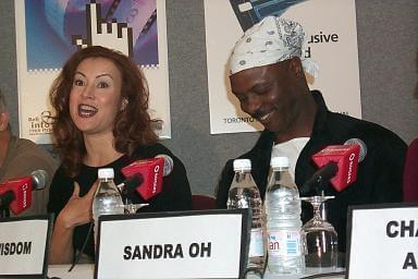 Jennifer Tilly and Robert Wisdom | Dancing | Blue Iguana press conference | 25th Toronto International Film Festival