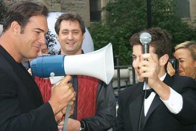 Patrick Warburton and the guys from The Buzz at The Dish premiere | 25th Toronto International Film Festival