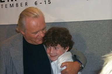 Anthony Hopkins and Anton Yelchin | Hearts in Atlantis press conference | 26th Toronto International Film Festival