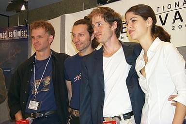 Andre Turpin, David La Haye, Emmanuel Bilodeau and Chantal Giroux | Un Crabe Dans La Tete press conference | 26th Toronto International Film Festival