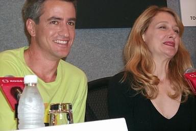 Dermot Mulroney and Patricia Clarkson at The Safety of Objects press conference | 26th Toronto International Film Festival