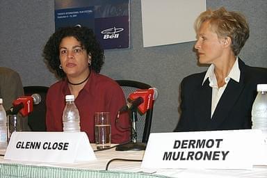 Rose Troche and Glenn Close at The Safety of Objects press conference | 26th Toronto International Film Festival