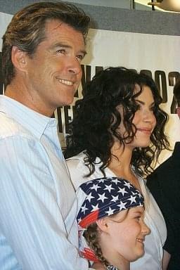 Pierce Brosnan, Sophie Vavasseur and Julianna Margulies | Evelyn press conference | 27th Toronto International Film Festival