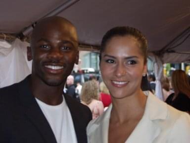 Derek Luke and Sophia Adella Hernandez | Out of Time premiere | 28th Toronto International Film Festival