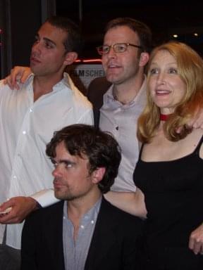 Bobby Cannavale, Peter Dinklage, Tom McCarthy and Patricia Clarkson at The Station Agent premiere | 28th Toronto International Film Festival