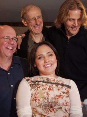 Charles Martin Smith, James Cromwell, Annabella Piugattuk and Barry Pepper at The Snow Walker press conference | 28th Toronto International Film Festival