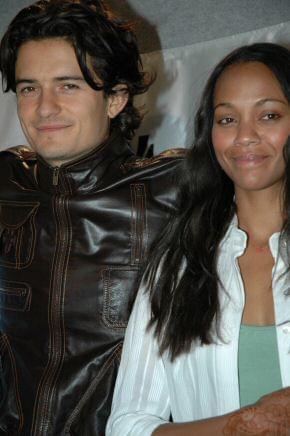 Orlando Bloom and Zoe Saldana | Haven press conference | 29th Toronto International Film Festival