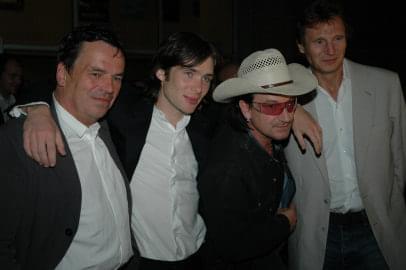 Neil Jordan, Cillian Murphy, Paul “Bono” Hewson and Liam Neeson | Breakfast on Pluto premiere | 30th Toronto International Film Festival