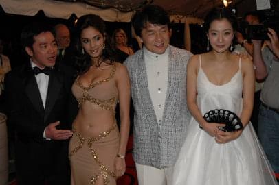 Stanley Tong, Mallika Sherawat, Jackie Chan and Kim Hee Seon at The Myth premiere | 30th Toronto International Film Festival