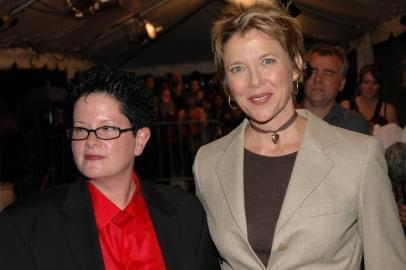 Phyllis Nagy and Annette Bening | Mrs. Harris premiere | 30th Toronto International Film Festival