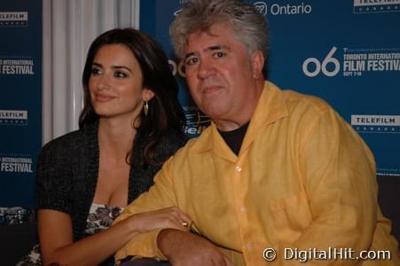 Penelope Cruz and Pedro Almodóvar | Volver press conference | 31st Toronto International Film Festival