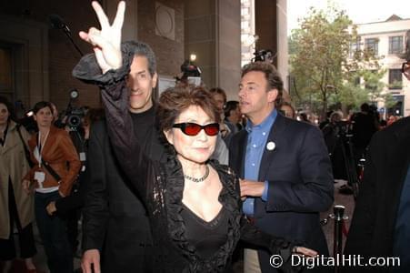 David Leaf, Yoko Ono and John Scheinfeld at The U.S. vs. John Lennon premiere | 31st Toronto International Film Festival