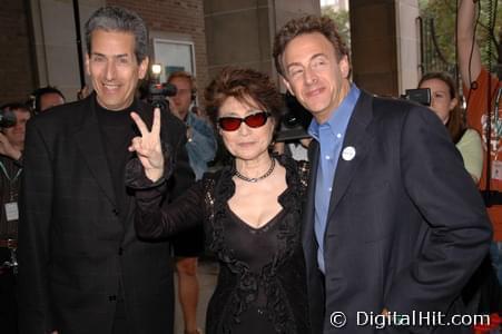 David Leaf, Yoko Ono and John Scheinfeld at The U.S. vs. John Lennon premiere | 31st Toronto International Film Festival