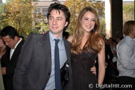 Zach Braff and Jacinda Barrett at The Last Kiss premiere | 31st Toronto International Film Festival