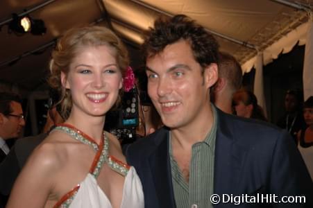 Rosamund Pike and Joe Wright | Fugitive Pieces premiere | 32nd Toronto International Film Festival