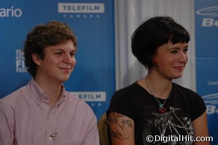 Michael Cera and Diablo Cody | Juno press conference | 32nd Toronto International Film Festival