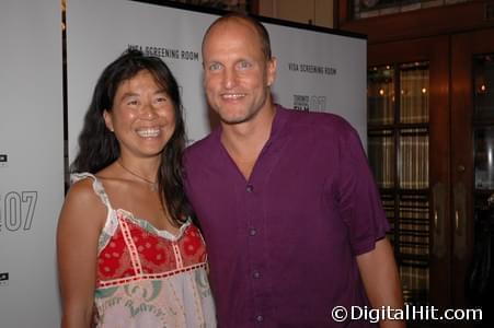 Laura Louie and Woody Harrelson | No Country for Old Men premiere | 32nd Toronto International Film Festival