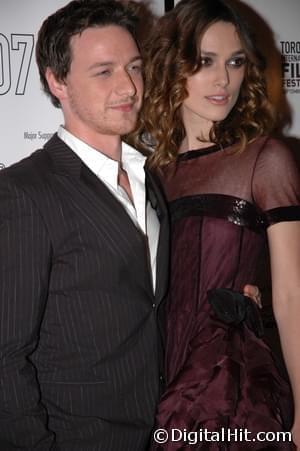 James McAvoy and Keira Knightley | Atonement premiere | 32nd Toronto International Film Festival