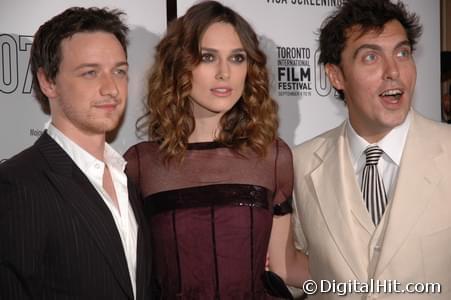 James McAvoy, Keira Knightley and Joe Wright | Atonement premiere | 32nd Toronto International Film Festival