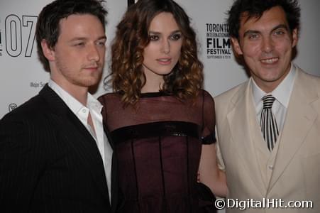 James McAvoy, Keira Knightley and Joe Wright | Atonement premiere | 32nd Toronto International Film Festival