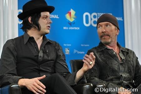 Jack White and Dave “The Edge” Evans | It Might Get Loud press conference | 33rd Toronto International Film Festival