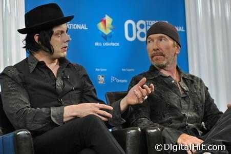 Jack White and Dave “The Edge” Evans | It Might Get Loud press conference | 33rd Toronto International Film Festival