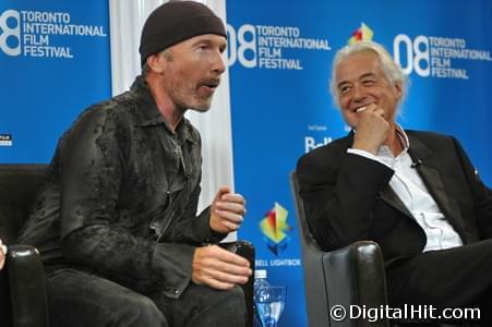Dave “The Edge” Evans and Jimmy Page | It Might Get Loud press conference | 33rd Toronto International Film Festival