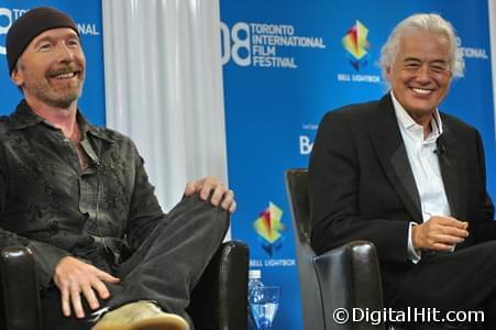 Dave “The Edge” Evans and Jimmy Page | It Might Get Loud press conference | 33rd Toronto International Film Festival