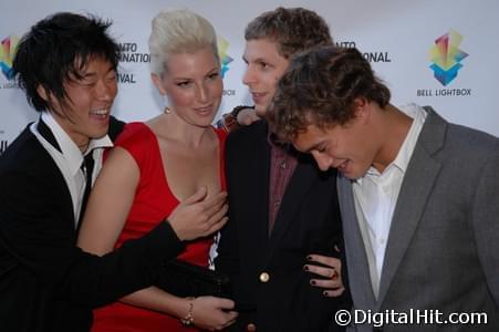 Aaron Yoo, Ari Graynor, Michael Cera and Rafi Gavron | Nick and Norah’s Infinite Playlist premiere | 33rd Toronto International Film Festival