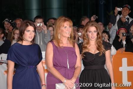 Princess Eugenie, Sarah Ferguson, Duchess of York and Princess Beatrice at The Young Victoria premiere | 34th Toronto International Film Festival