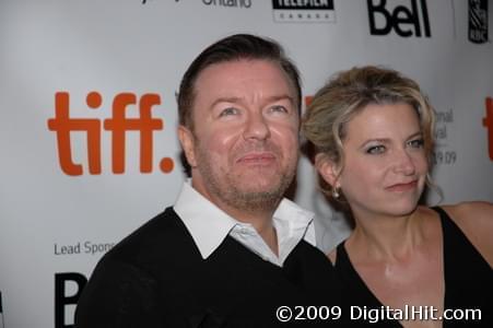 Ricky Gervais and Jane Fallon at The Invention of Lying premiere | 34th Toronto International Film Festival