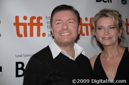 Ricky Gervais and Jane Fallon at The Invention of Lying premiere | 34th Toronto International Film Festival