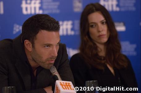 Ben Affleck and Rebecca Hall at The Town press conference | 35th Toronto International Film Festival