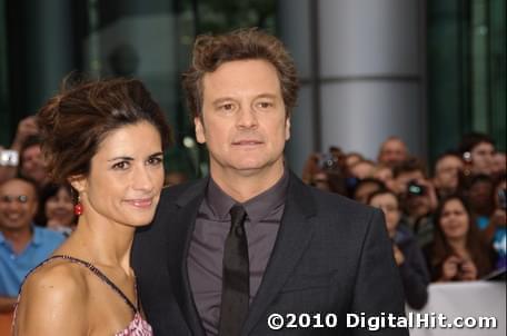 Livia Giuggioli and Colin Firth at The King’s Speech premiere | 35th Toronto International Film Festival
