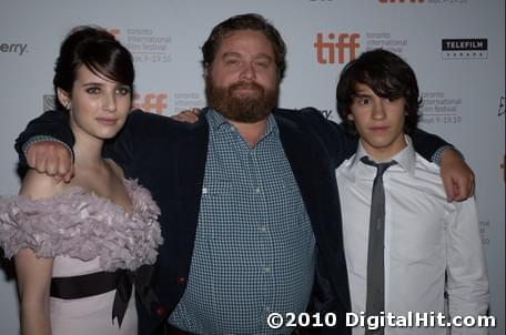 Emma Roberts, Zach Galifianakis and Keir Gilchrist | It’s Kind of a Funny Story premiere | 35th Toronto International Film Festival