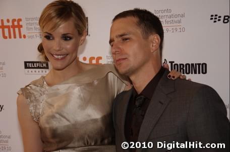 Leslie Bibb and Sam Rockwell | Conviction premiere | 35th Toronto International Film Festival