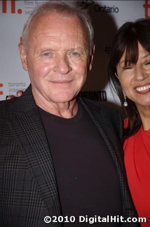 Anthony Hopkins and Stella Arroyave | You Will Meet a Tall Dark Stranger premiere | 35th Toronto International Film Festival