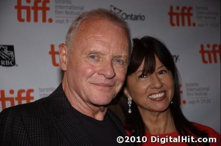 Anthony Hopkins and Stella Arroyave | You Will Meet a Tall Dark Stranger premiere | 35th Toronto International Film Festival