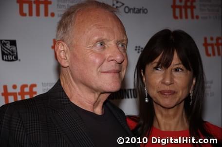 Anthony Hopkins and Stella Arroyave | You Will Meet a Tall Dark Stranger premiere | 35th Toronto International Film Festival