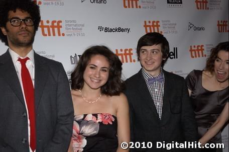 Richard Ayoade, Yasmin Paige, Craig Roberts and Sally Hawkins | Submarine premiere | 35th Toronto International Film Festival