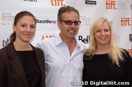 Emily Ziff, Peter Saraf and Beth O’Neil | Jack Goes Boating premiere | 35th Toronto International Film Festival