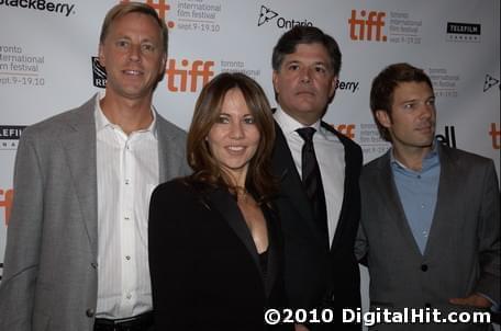 Daniel Revers, Leslie Urdang, Dean Vanech and Per Saari | Rabbit Hole premiere | 35th Toronto International Film Festival