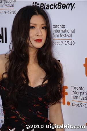 Rebecca Wang at The Debt premiere | 35th Toronto International Film Festival