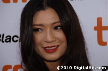 Rebecca Wang at The Debt premiere | 35th Toronto International Film Festival