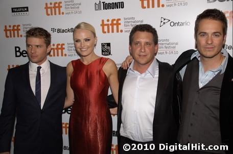 Ryan Phillippe, Malin Akerman, Steven Silver and Frank Rautenbach at The Bang Bang Club premiere | 35th Toronto International Film Festival