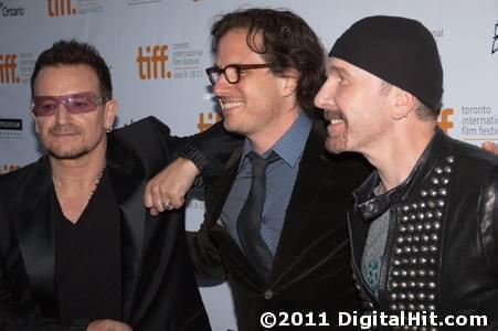 Paul “Bono” Hewson, Davis Guggenheim and The Edge | From the Sky Down premiere | 36th Toronto International Film Festival