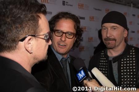 Paul “Bono” Hewson, Davis Guggenheim and The Edge | From the Sky Down premiere | 36th Toronto International Film Festival